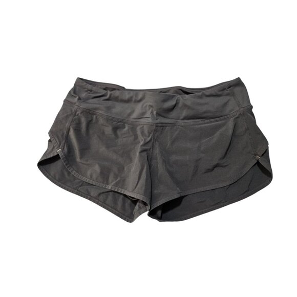 Lululemon Speed Up Shorts Size Med Black Built In Shorts Zip Pocket 3” Inseam - Picture 1 of 2